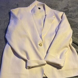 J. Crew Cream Blazer Tailored Suit Jacket